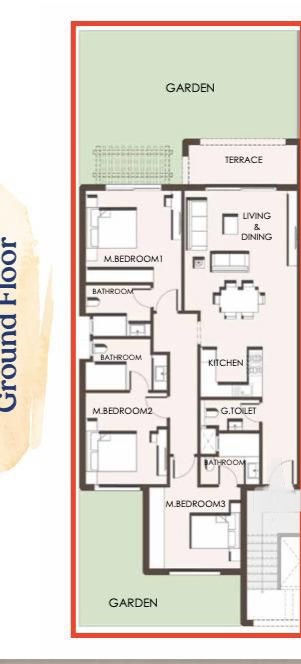 Floor plan for chalet at Hacienda West