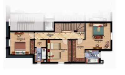 Floor plan for duplex at Mountain View Hyde Park