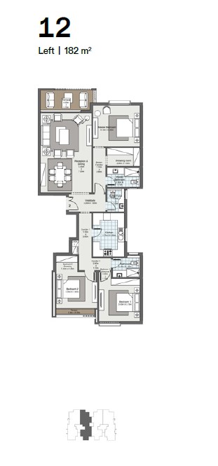 Floor plan for apartment at Ever