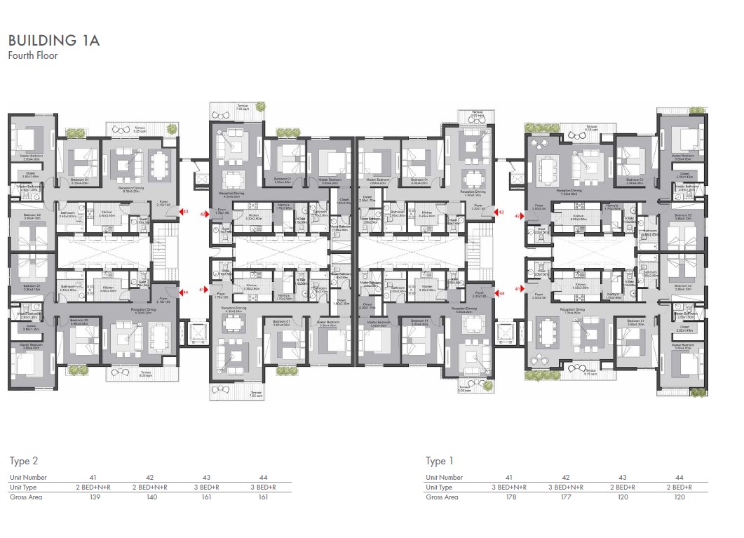 Floor plan for apartment at Azailya