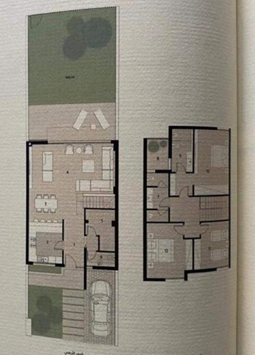 Floor plan for townhouse at Al Burouj