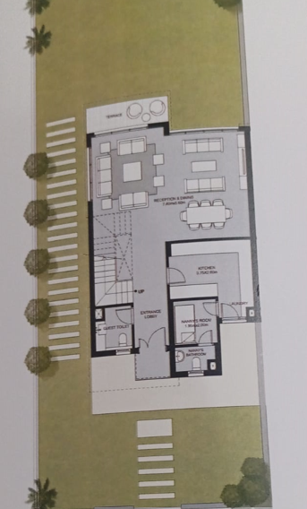 Floor plan for townhouse at The Estates Residence