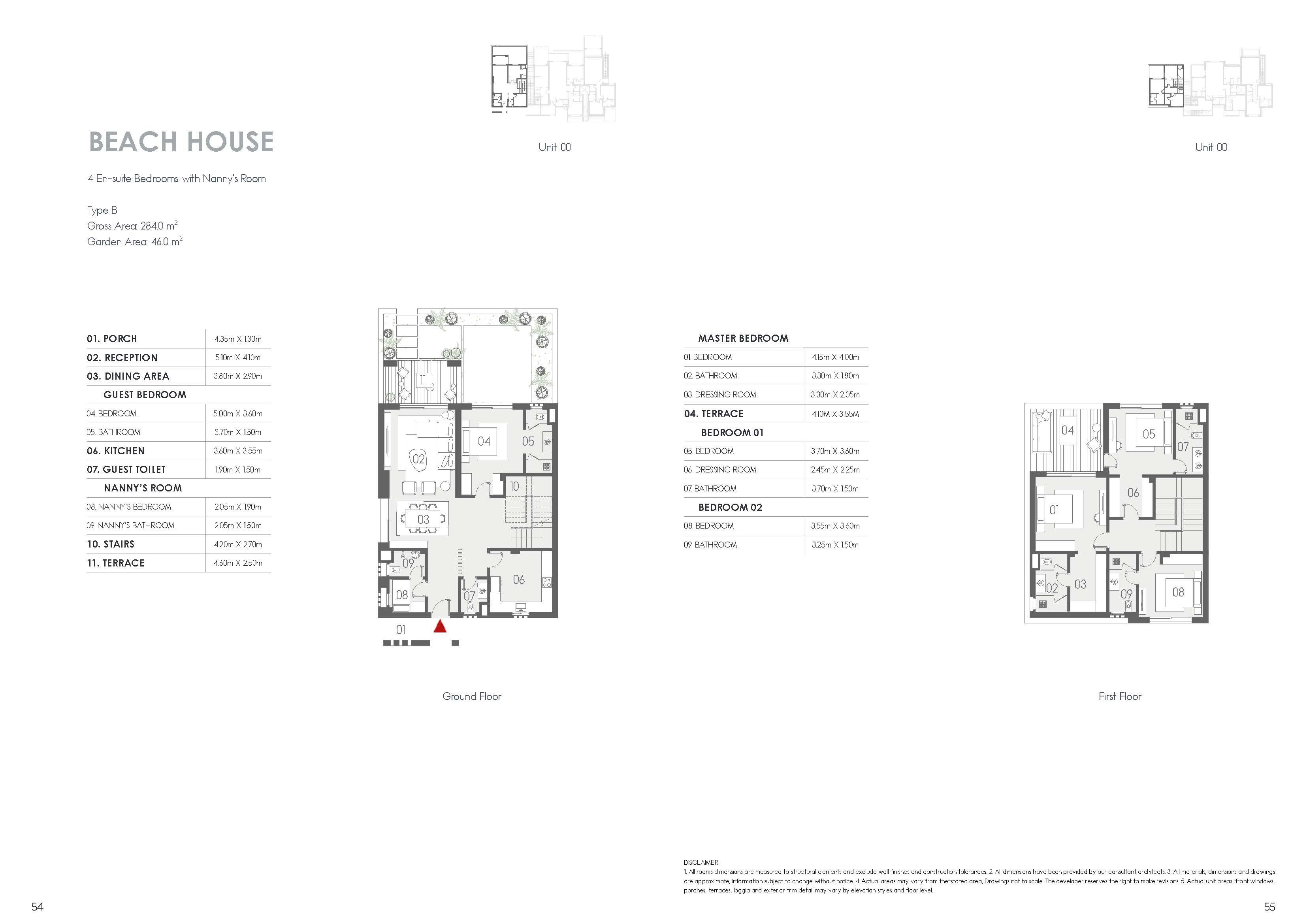Floor plan for villa at Kai Sokhna