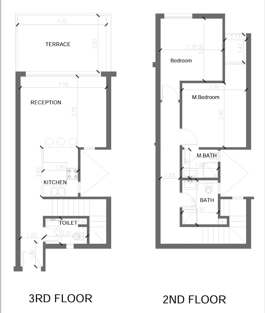 Floor plan for duplex at Cali Coast Ras El Hekma