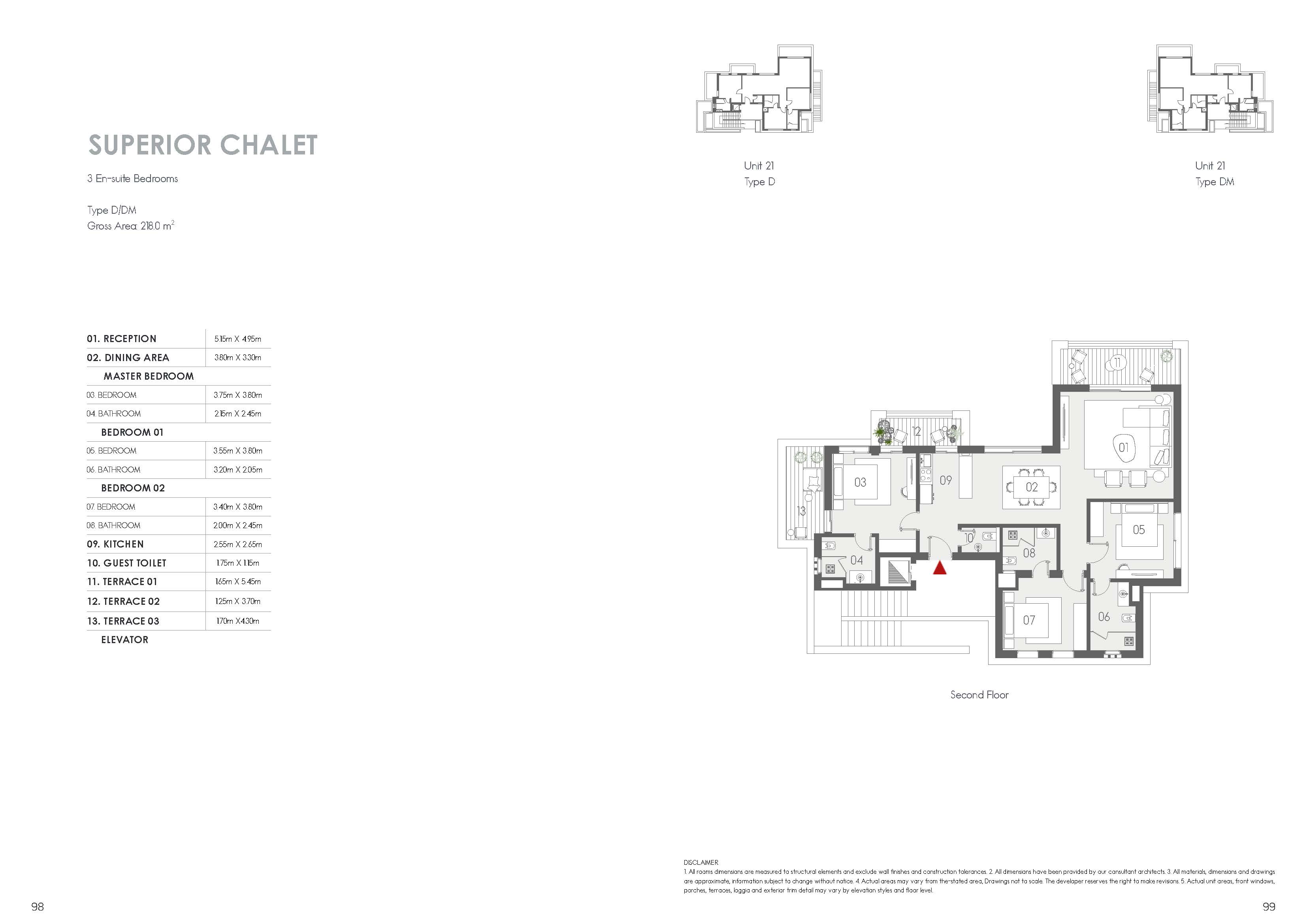 Floor plan for chalet at Kai Sokhna