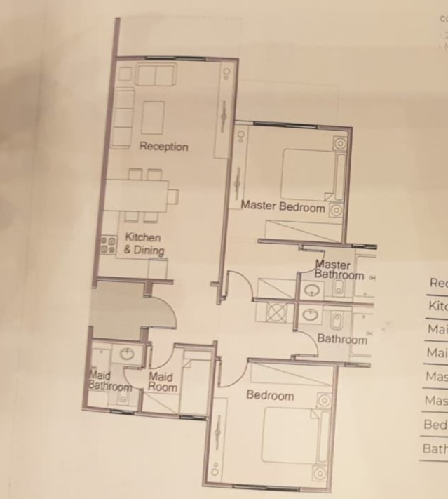 Floor plan for chalet at Telal - Shores