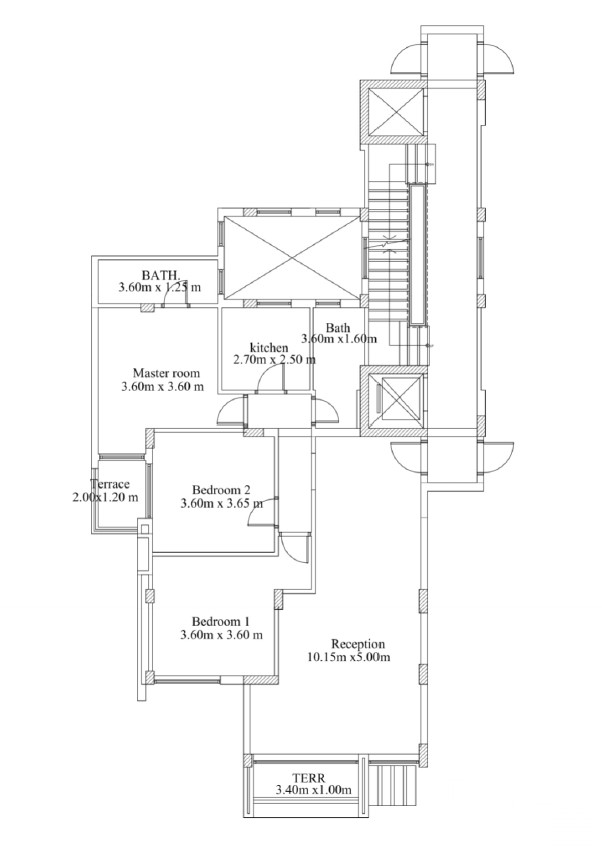 Floor plan for apartment at Fifth Square Al Marasem