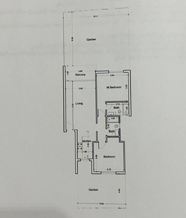 Floor plan for chalet at Cali Coast Ras El Hekma