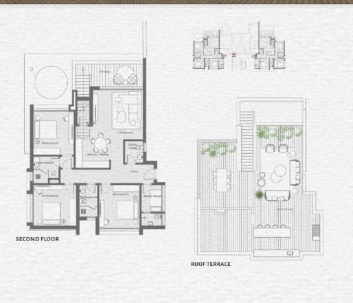 Floor plan for penthouse at The Med