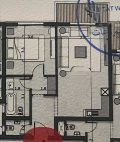 Floor plan for apartment at Bloomfields