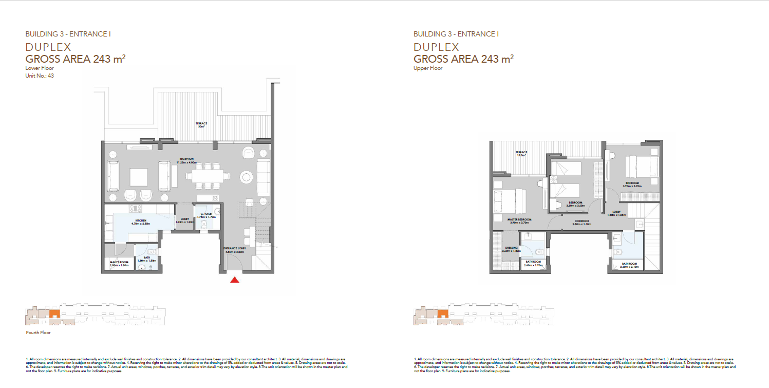 Floor plan for duplex at SQ1