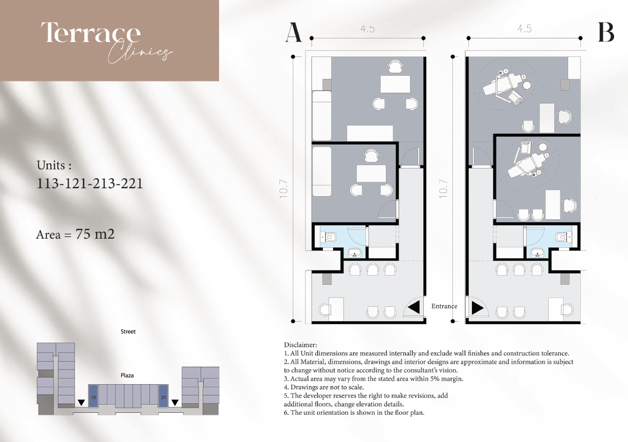 Floor plan for  at Terrace