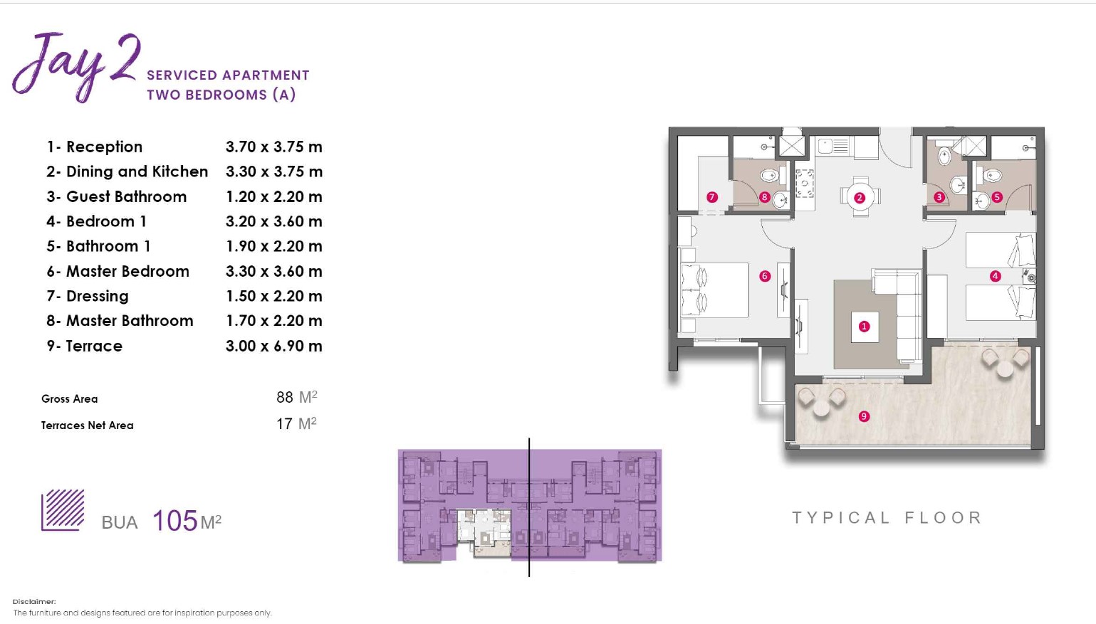 Floor plan for chalet at D.O.S.E