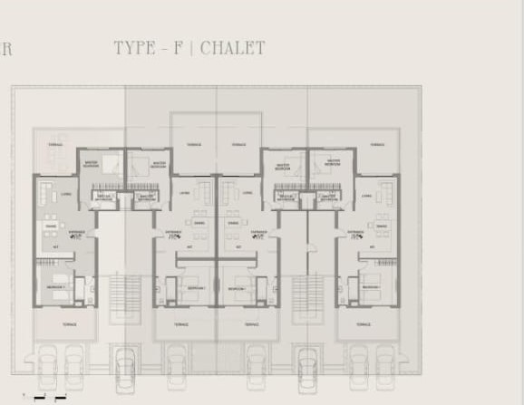 Floor plan for chalet at Marsa Baghush