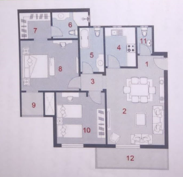 Floor plan for apartment at La Verde New Capital