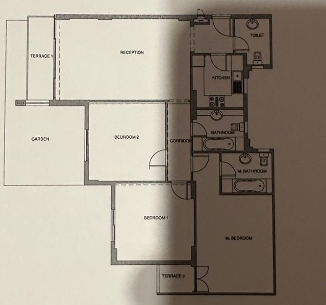 Floor plan for apartment at Mountain View ICity New Cairo