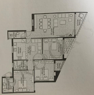 Floor plan for apartment at The Brooks