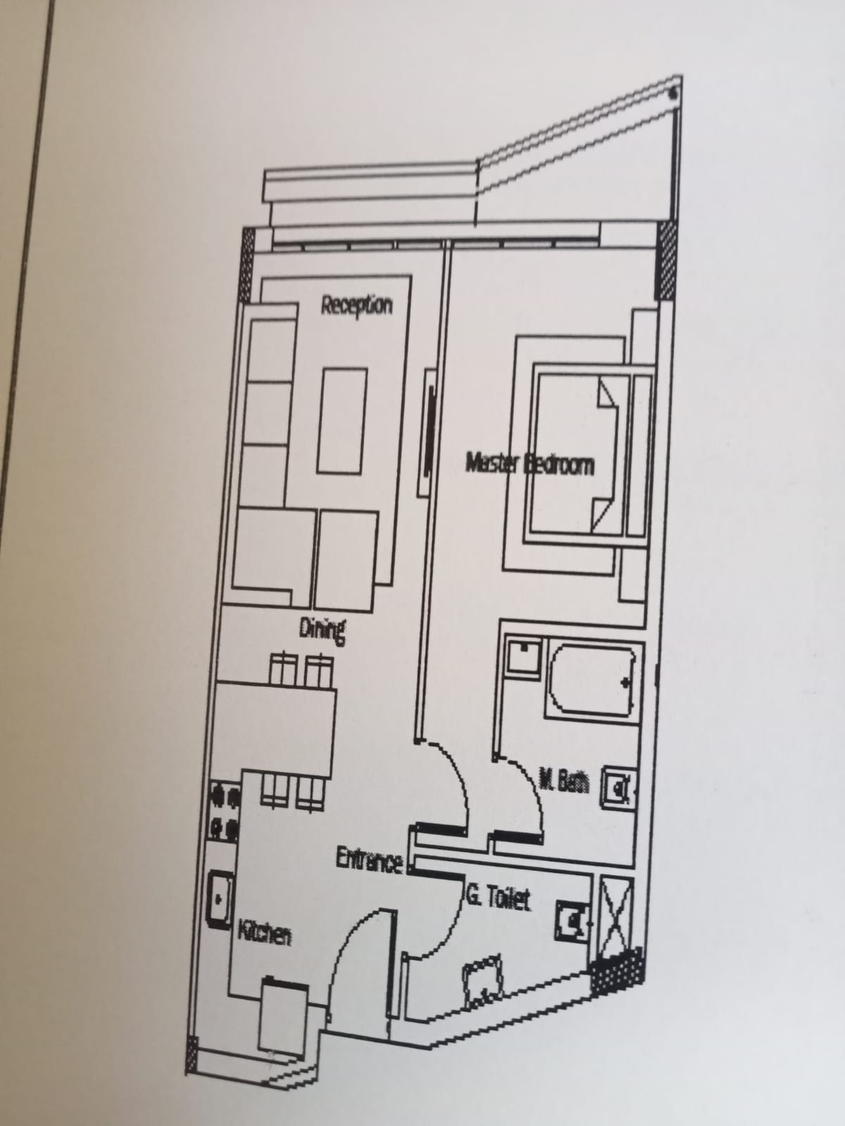 Floor plan for apartment at Leaves