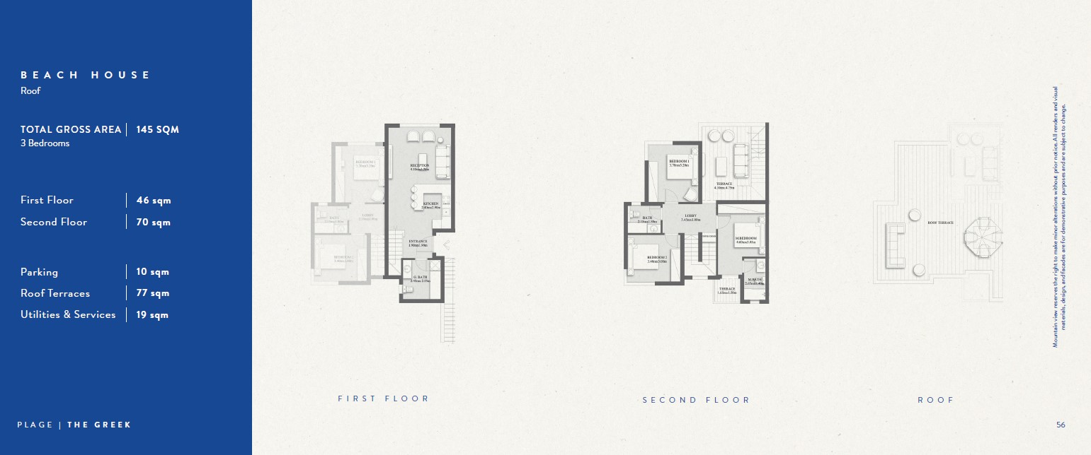 Floor plan for townhouse at Plage