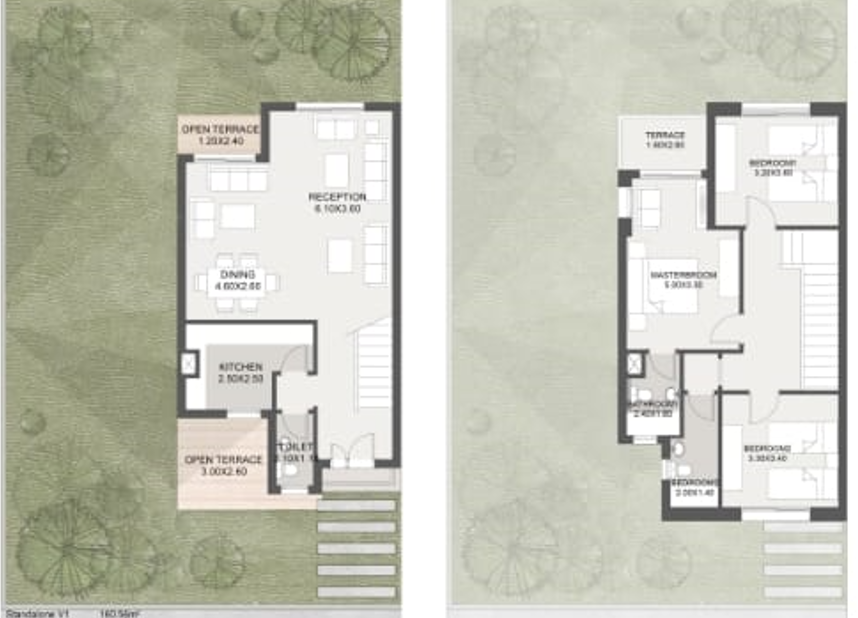 Floor plan for villa at Taj City