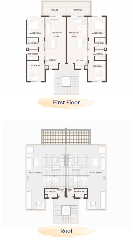 Floor plan for penthouse at Hacienda West