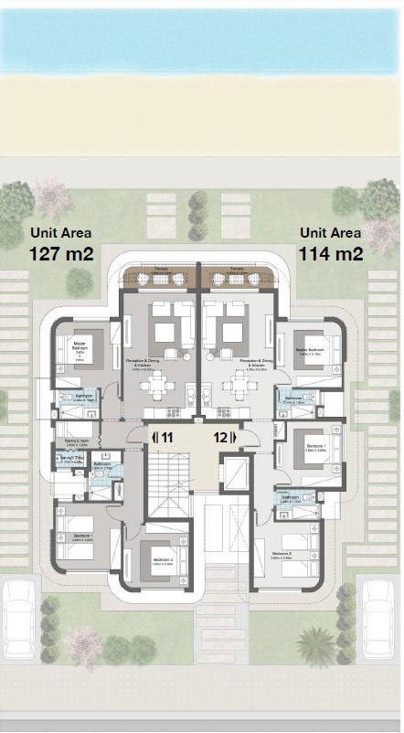 Floor plan for chalet at Koun
