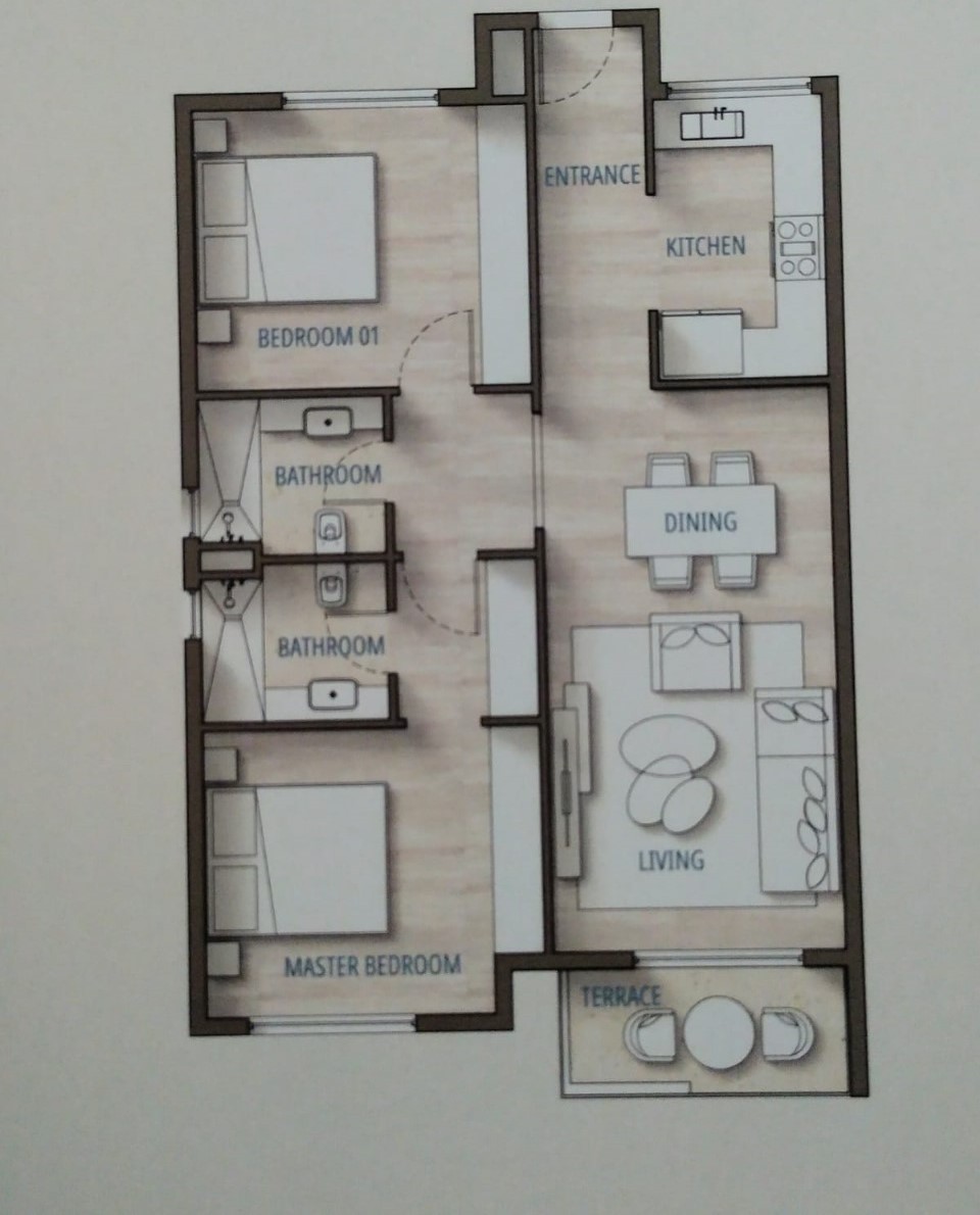Floor plan for chalet at Southmed