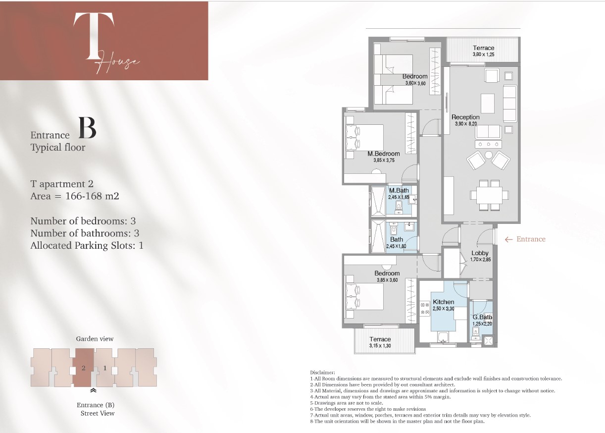 Floor plan for townhouse at Terrace