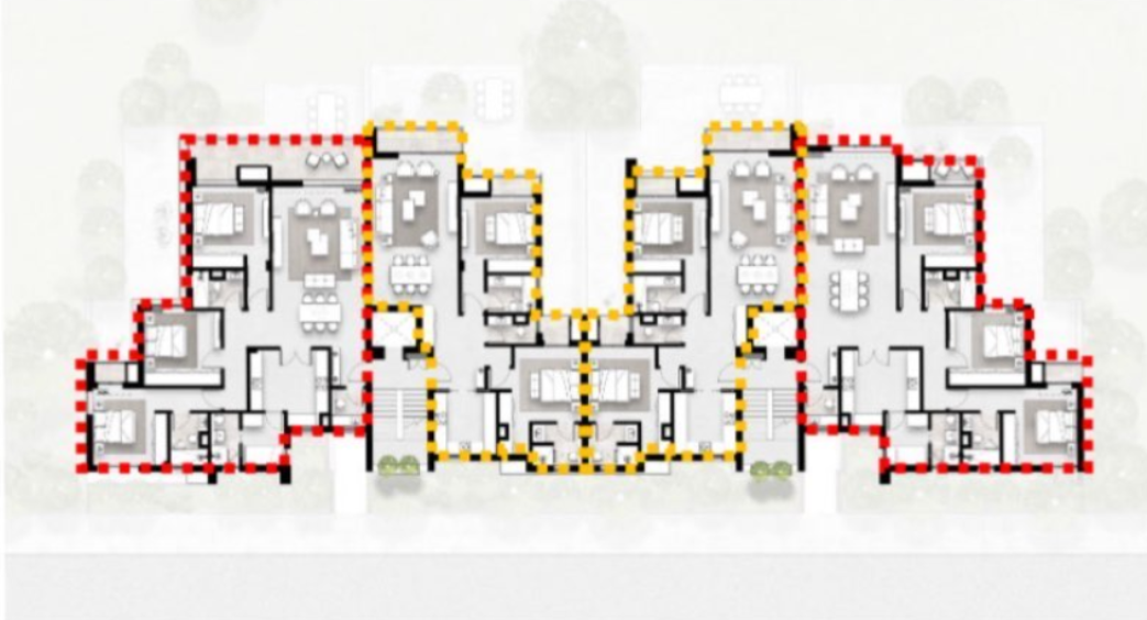Floor plan for apartment at Solana