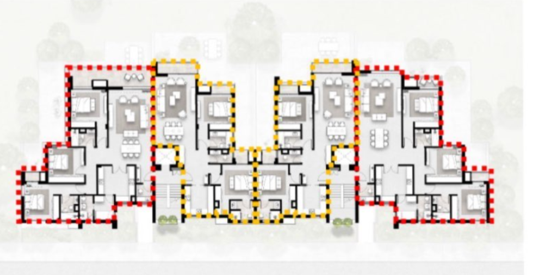 Floor plan for apartment at Solana