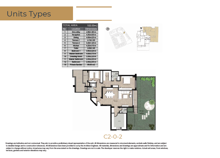 Floor plan for apartment at AZAD