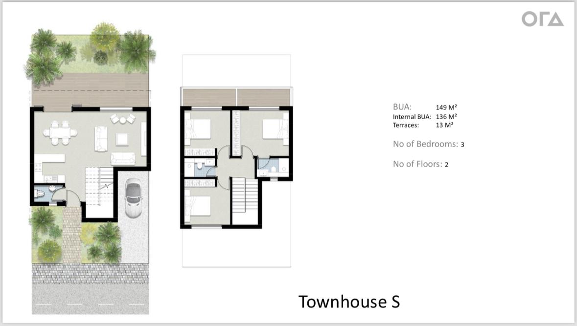 Floor plan for townhouse at Silversands