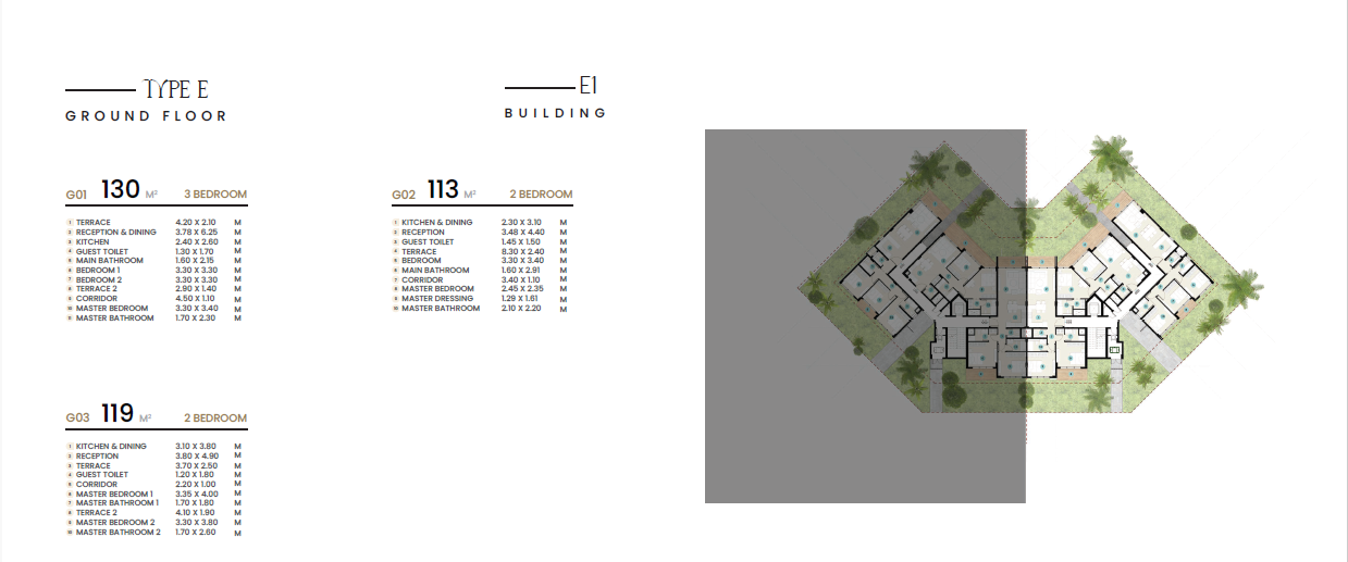 Floor plan for chalet at Azha North Coast