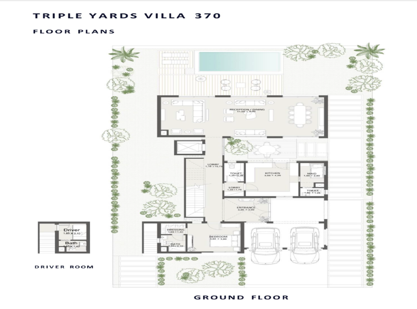 Floor plan for villa at At East