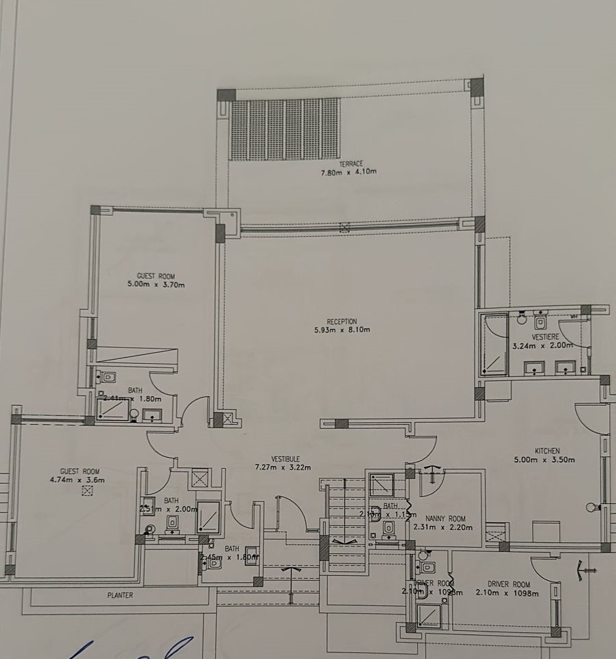 Floor plan for villa at Hacienda Bay