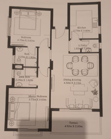 Floor plan for apartment at Hyde Park
