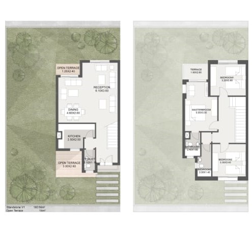 Floor plan for villa at Taj City