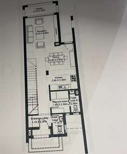 Floor plan for townhouse at Hyde Park North - Seashore