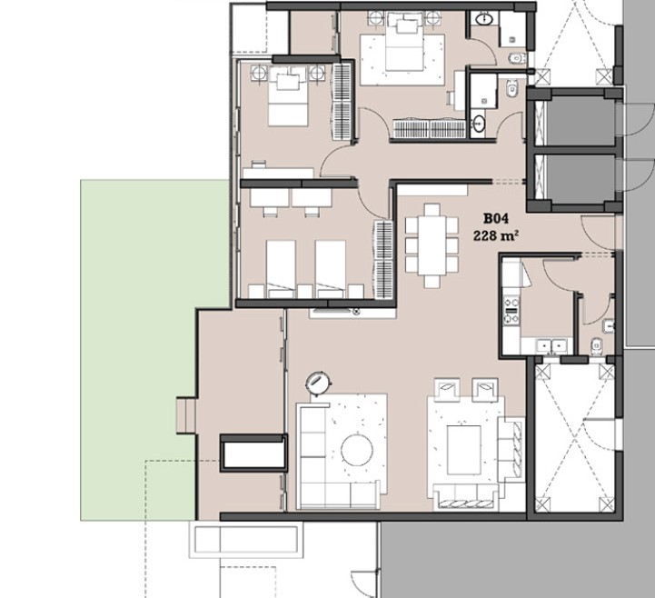 Floor plan for apartment at The View Waterway