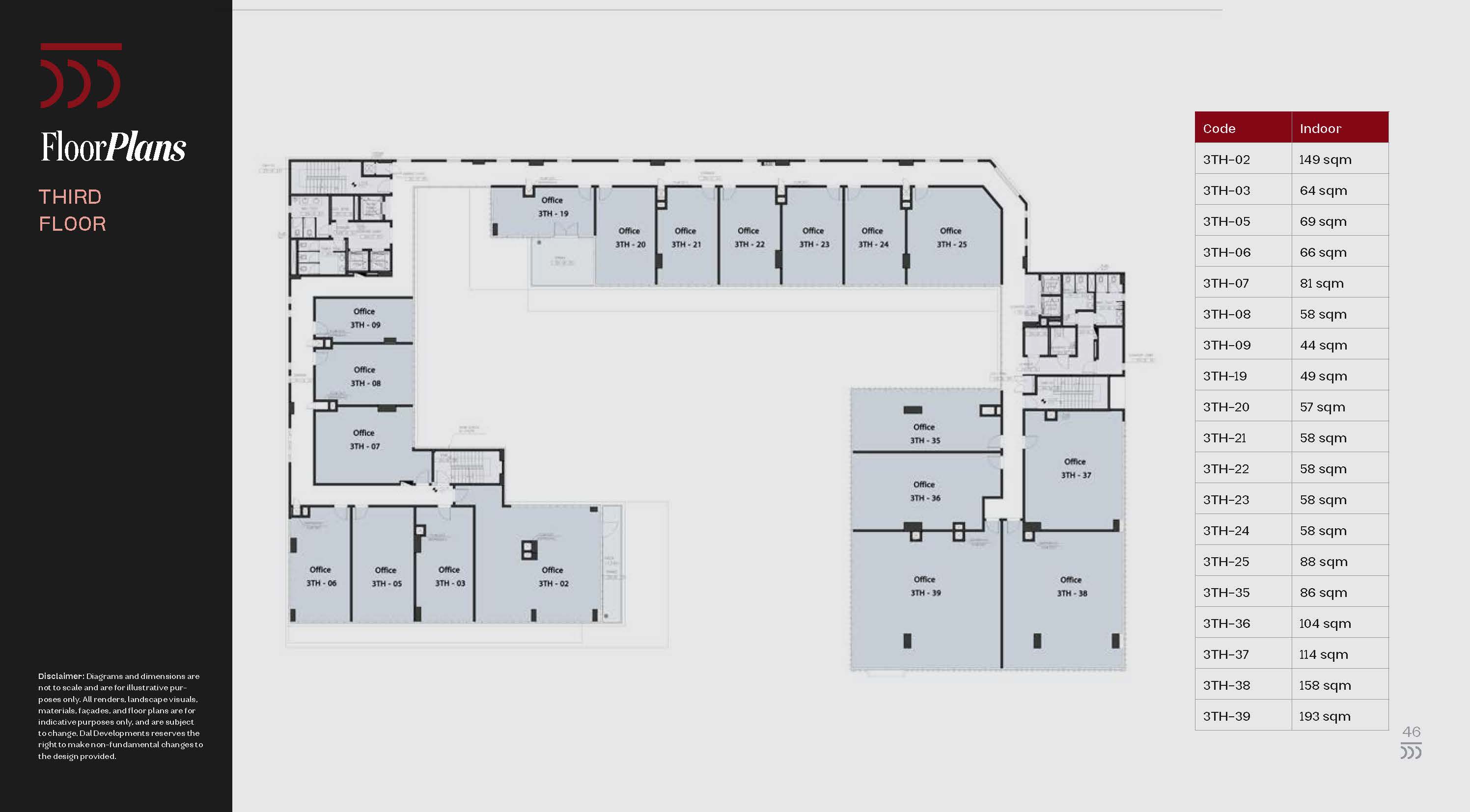 Floor plan for  at Five Fifty Five Business Complex