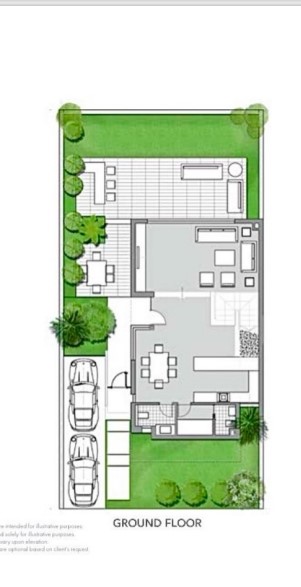 Floor plan for townhouse at Badya