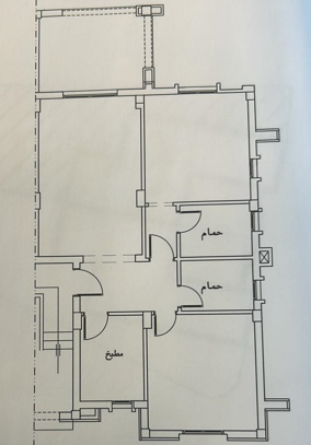 Floor plan for chalet at Amwaj