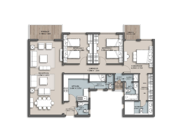 Floor plan for apartment at The Loft