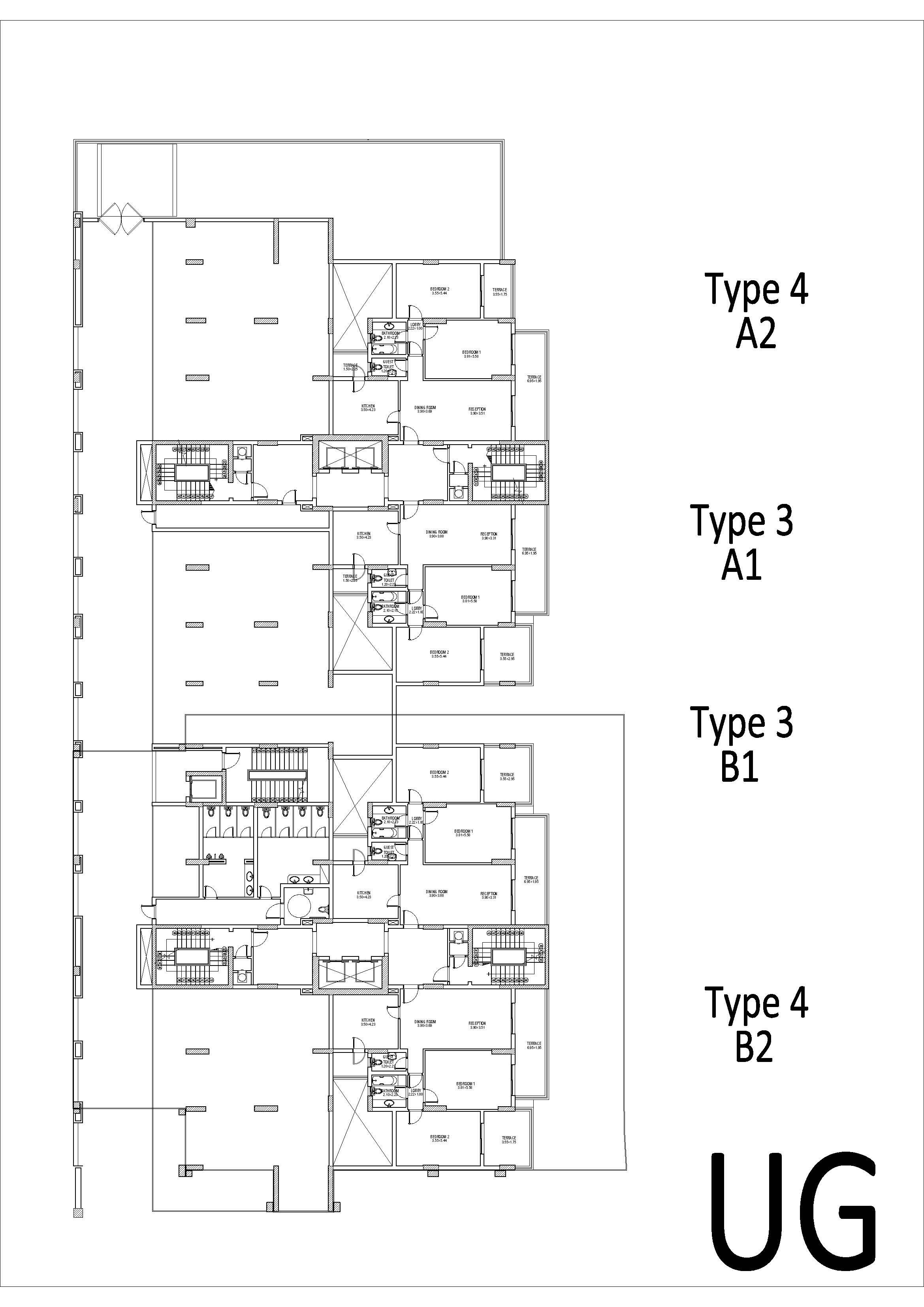 Floor plan for apartment at Downtown New Alamein