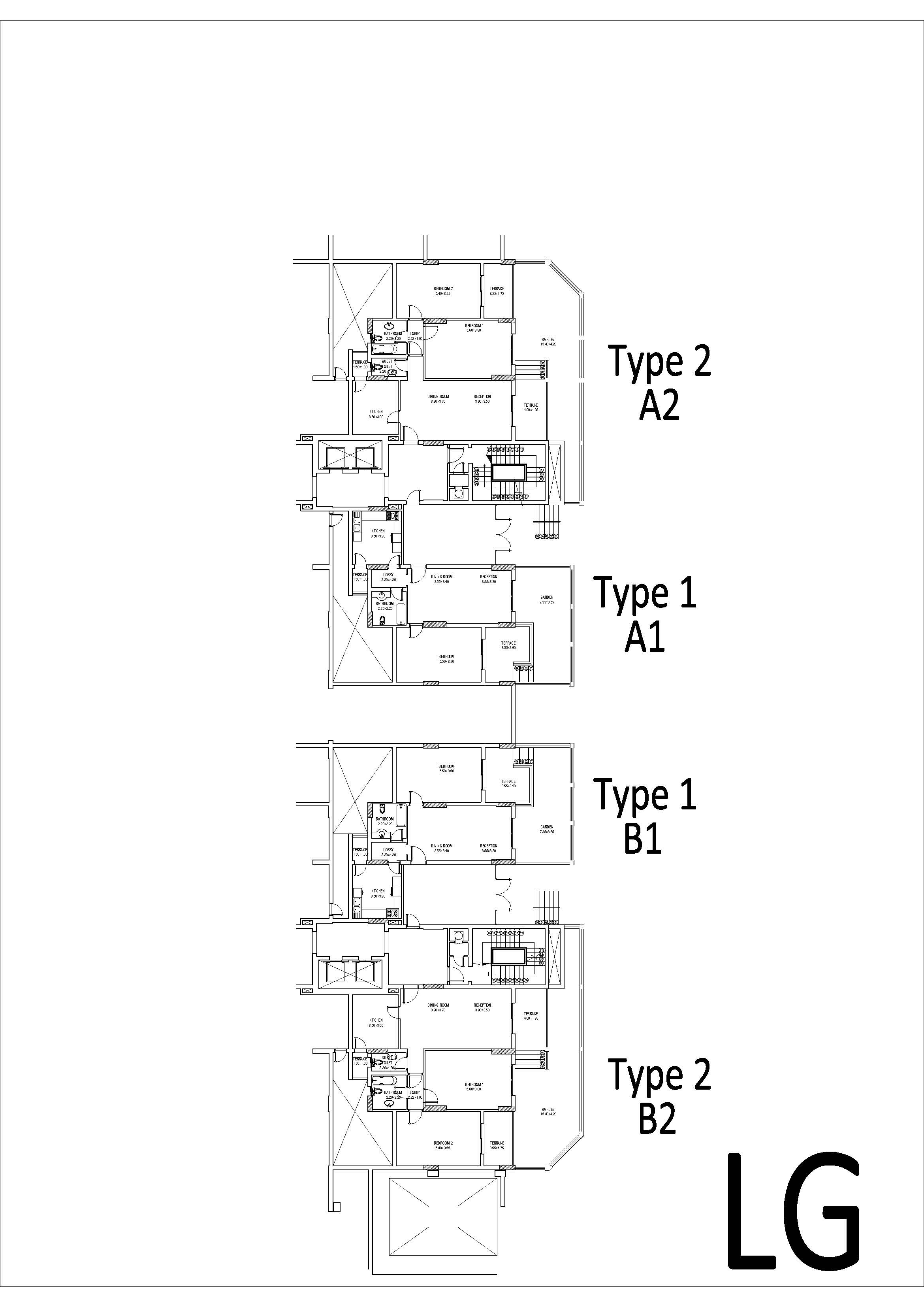 Floor plan for apartment at Downtown New Alamein