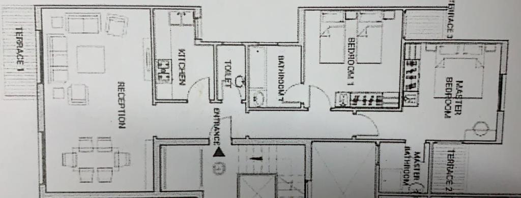 Floor plan for apartment at Sarai