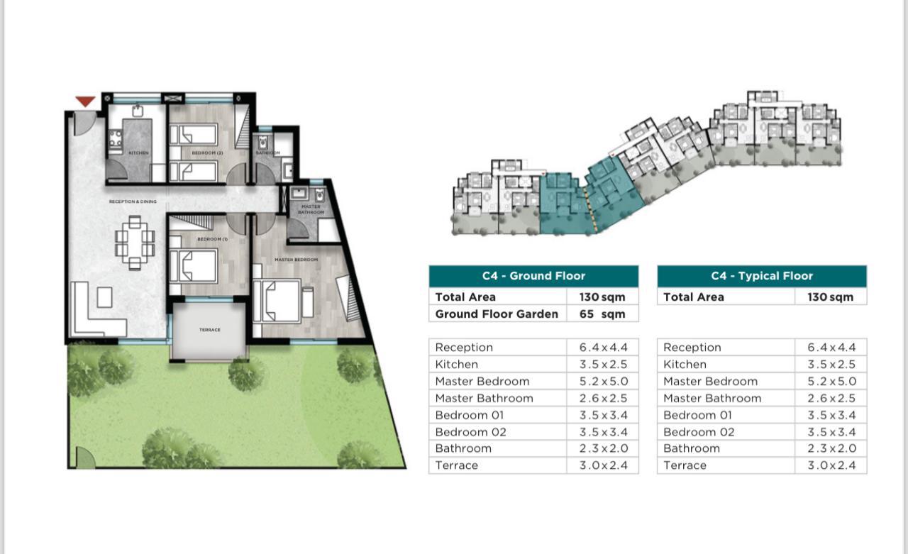 Floor plan for apartment at Kayan