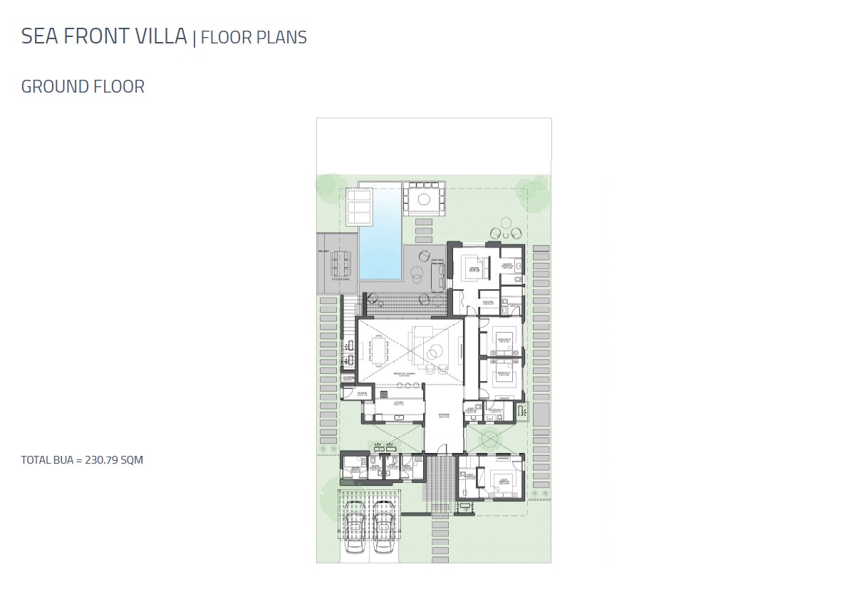 Floor plan for villa at Saada North Coast