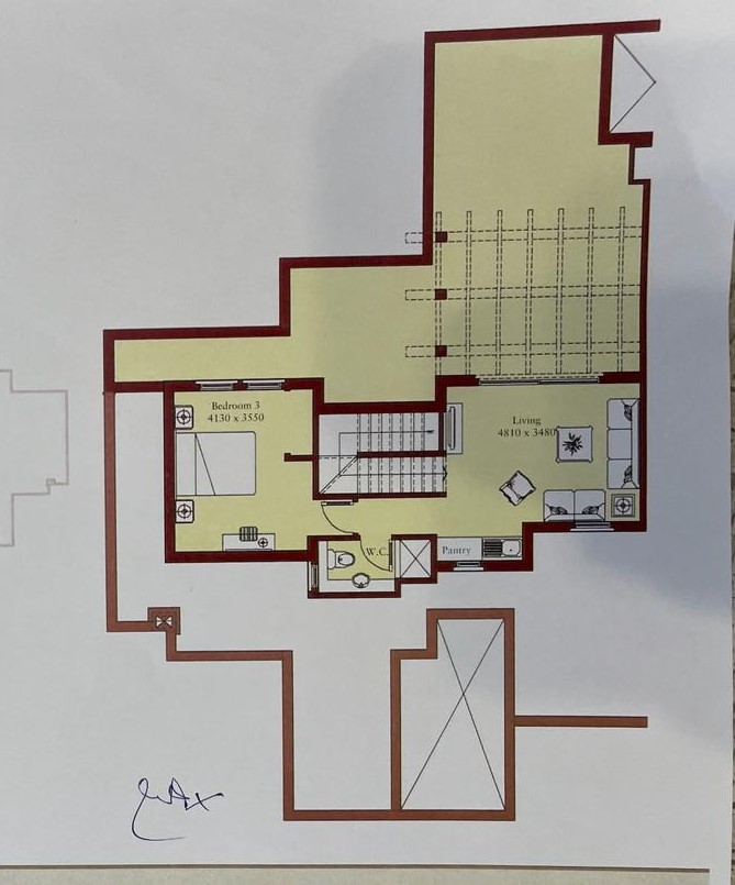 Floor plan for chalet at Marassi