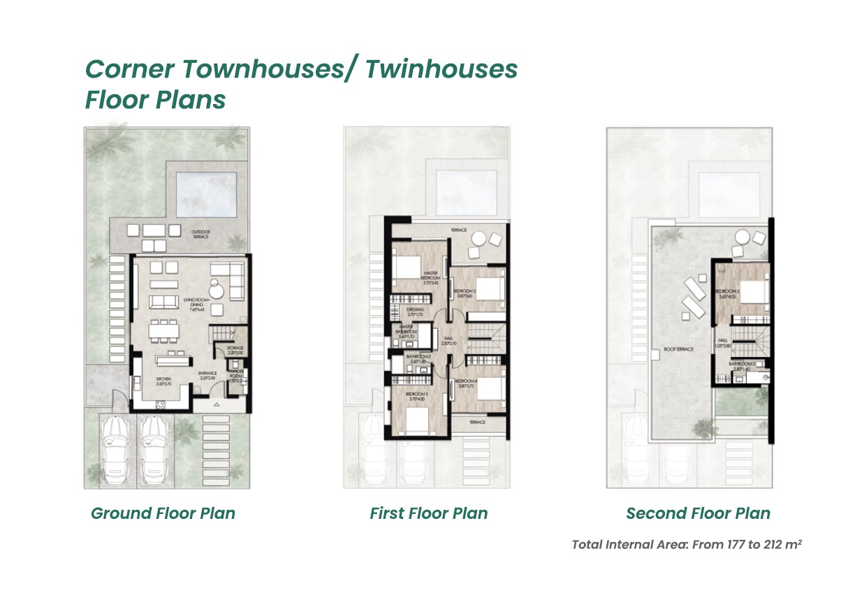 Floor plan for townhouse at Il Bayou